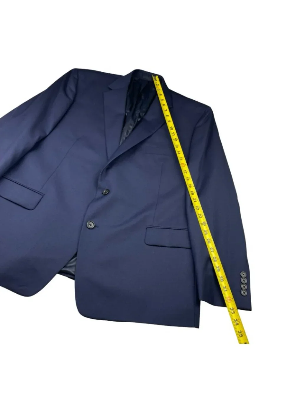 Ralph Lauren LRL Men's Wool Blend 2-Button Blazer Navy Blue • 48R